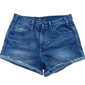 Levi's Orange Tag Distressed 100% Cotton Blue Jean Shorts, Sz- 27.